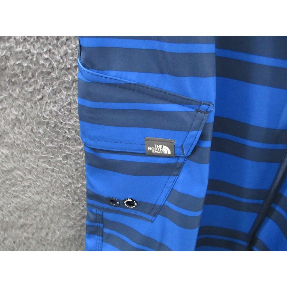 The North Face Swim Trunks Mens Sz 34 Board Shorts Blue Stripes Swimming Pockets - Picture 3 of 13